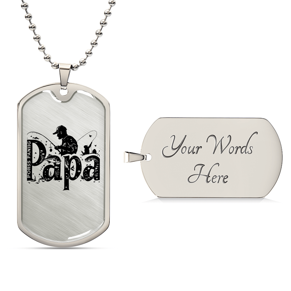 Gifts for Dad: Custom Engraved Men's Necklace
