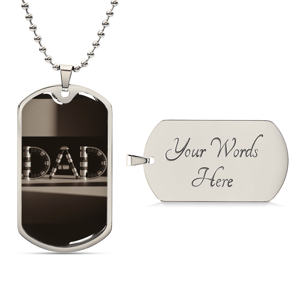 Father gift retirement personalized custom necklace fine jewelry