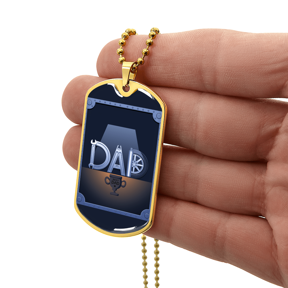 Father gift retirement custom personalized necklace fine jewelry
