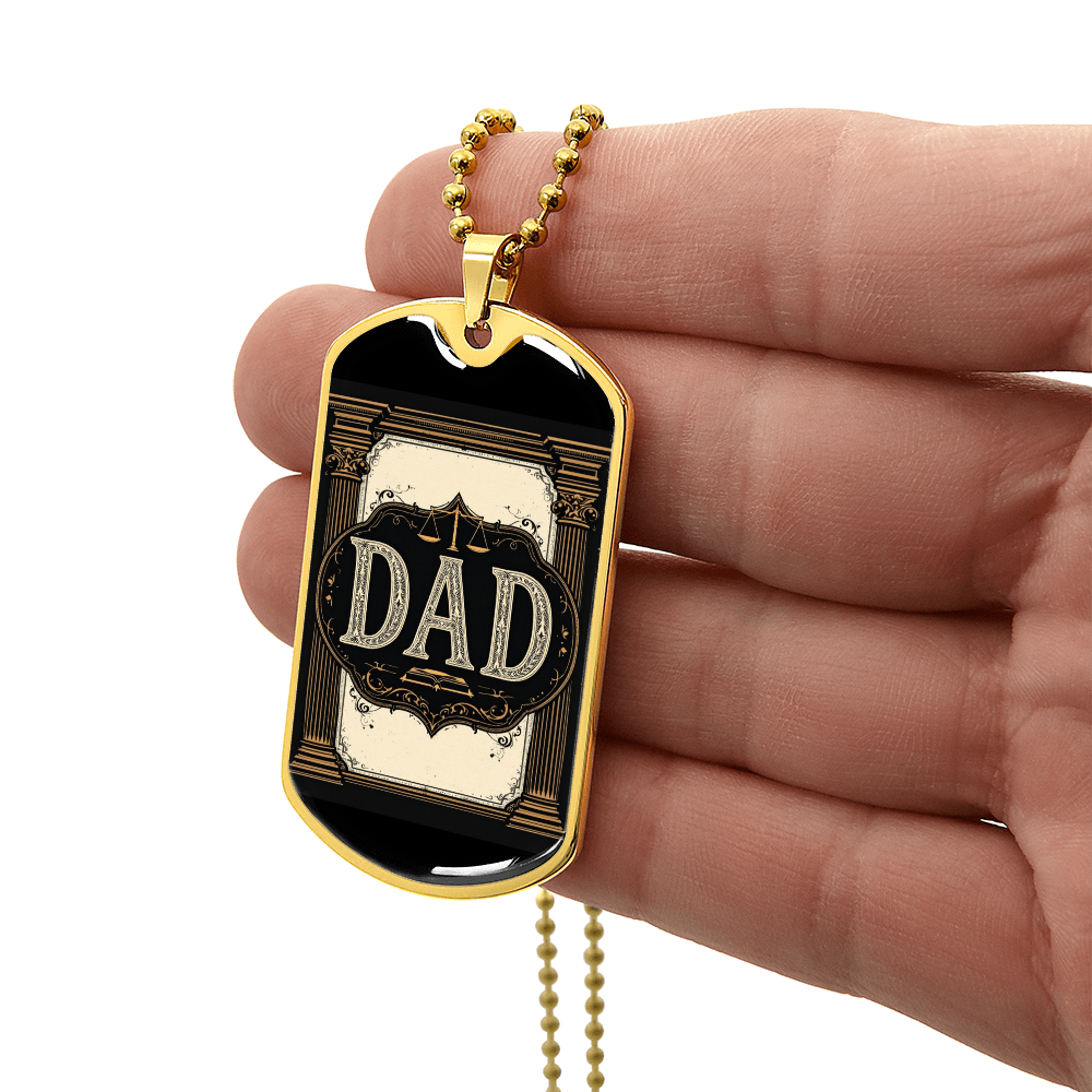 Father's Day Gift Custom Name Necklace| retirement personalized tag custom fine jewelry