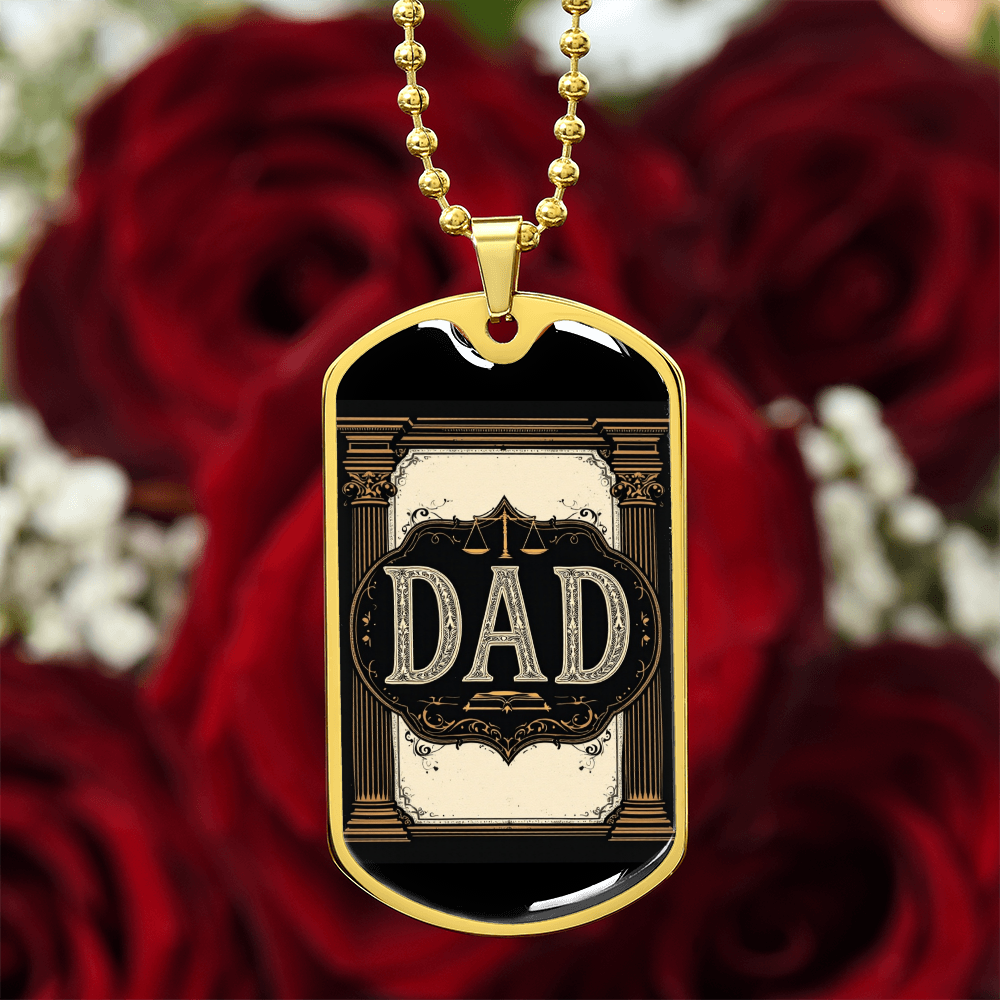Father's Day Gift Custom Name Necklace| retirement personalized tag custom fine jewelry