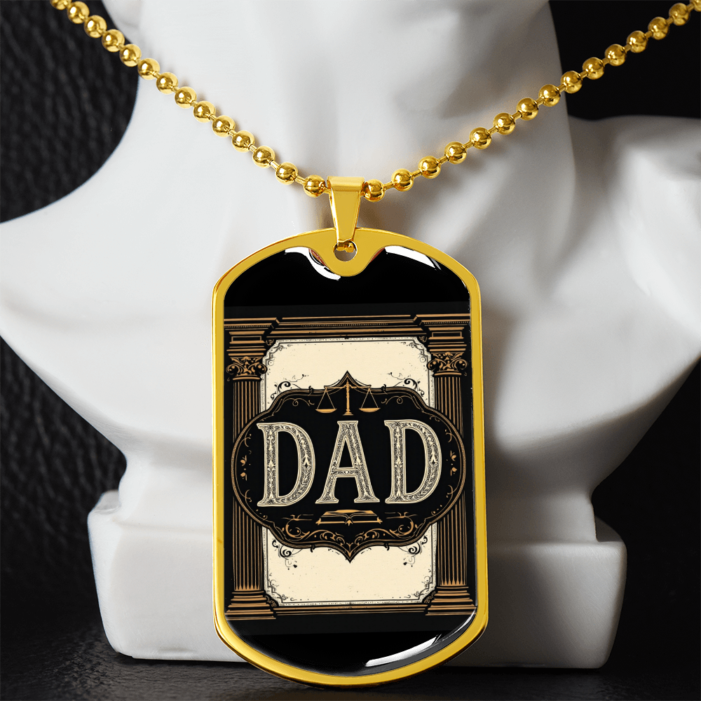 Father's Day Gift Custom Name Necklace| retirement personalized tag custom fine jewelry