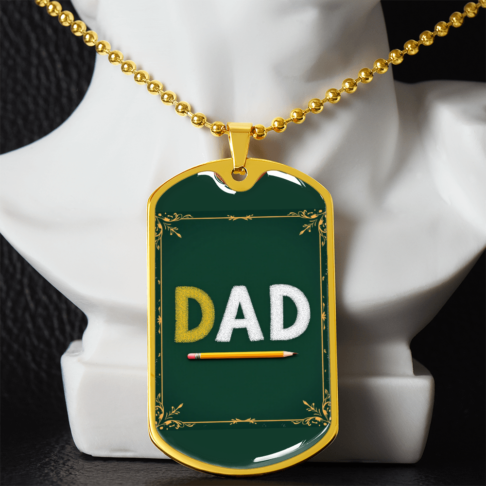 Father gift retirement personalized custom necklace fine jewelry
