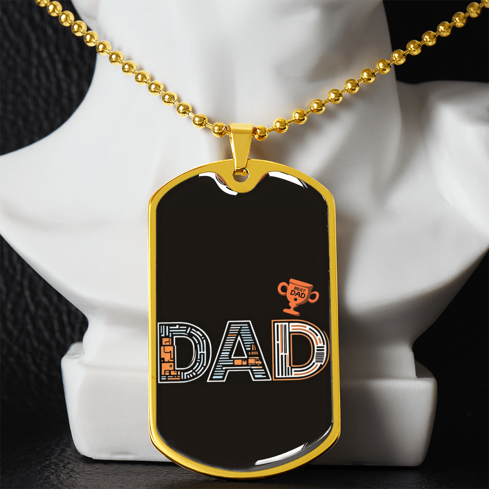 Father gift retirement personalized custom necklace fine jewelry