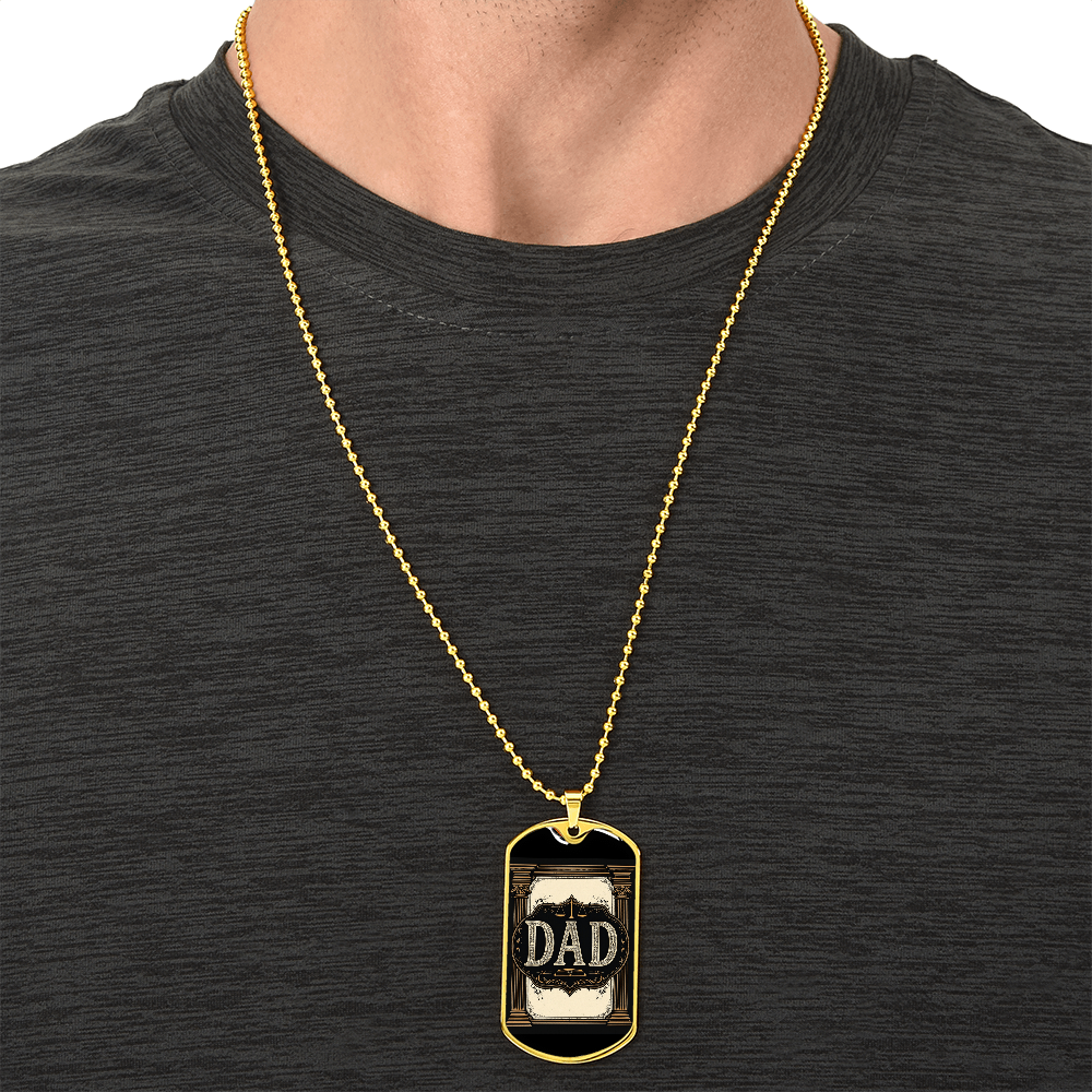 Father's Day Gift Custom Name Necklace| retirement personalized tag custom fine jewelry