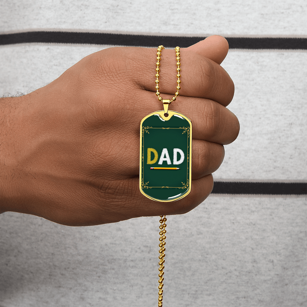 Father gift retirement personalized custom necklace fine jewelry