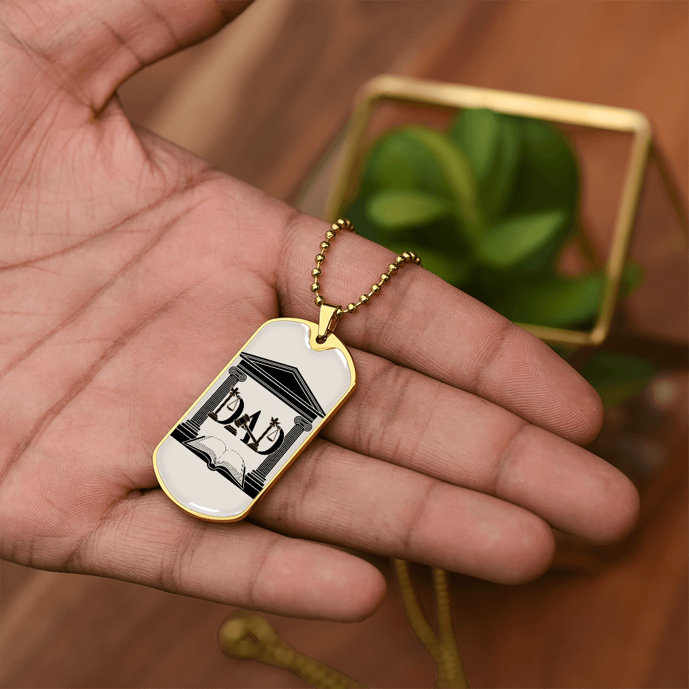 Father gift retirement personalized custom necklace fine jewelry