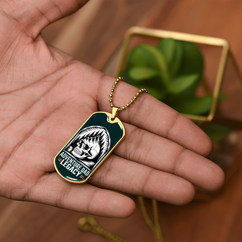 Father gift retirement personalized custom necklace tag