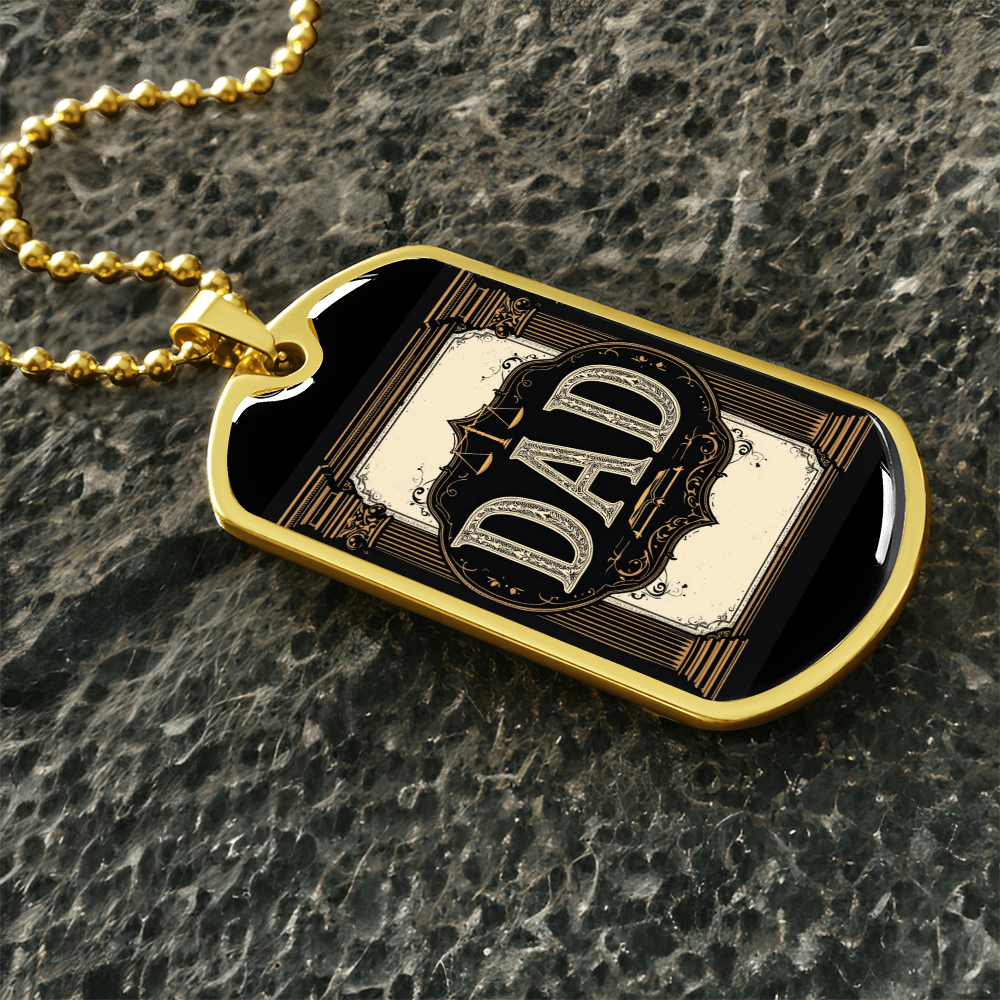 Father's Day Gift Custom Name Necklace| retirement personalized tag custom fine jewelry