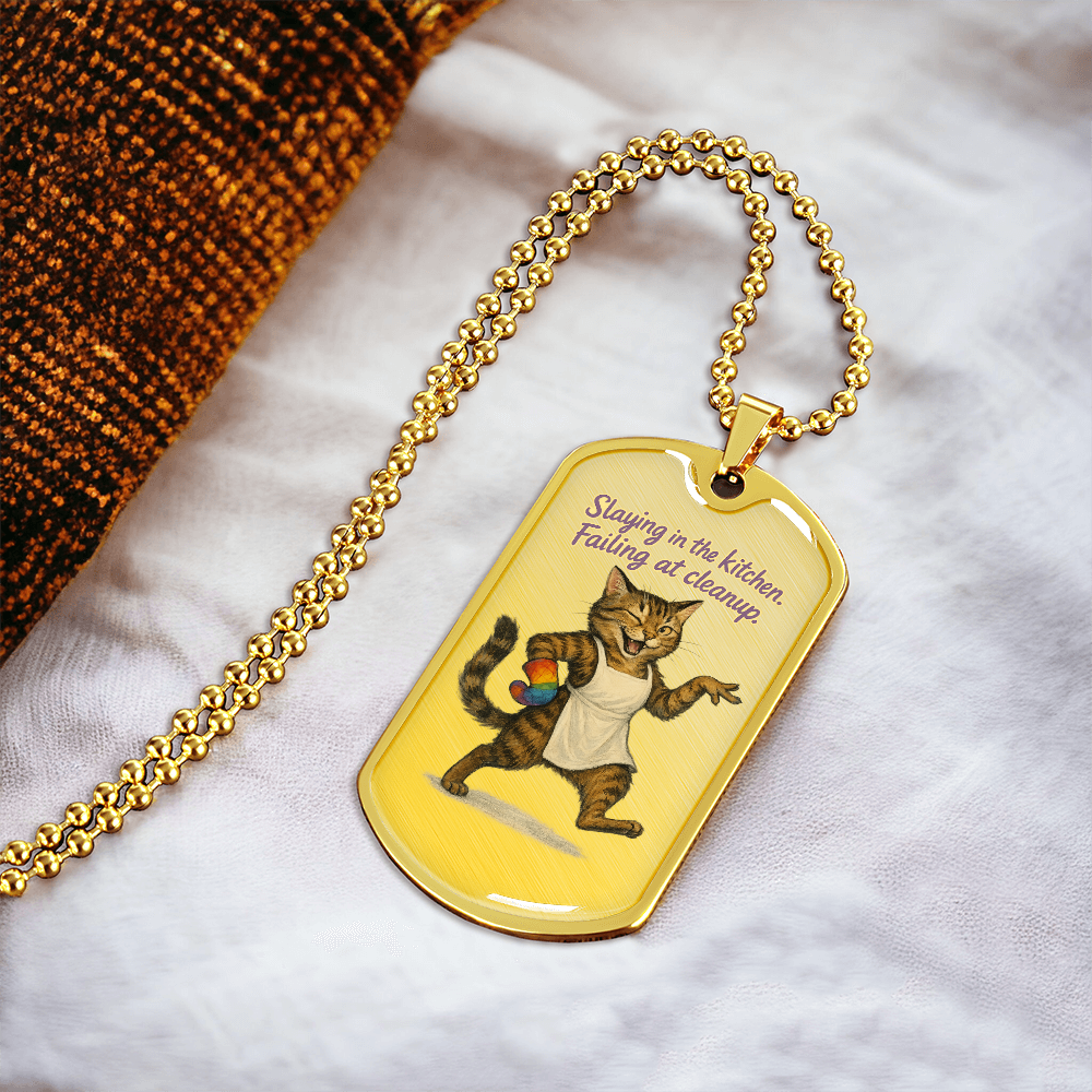 Pride Necklace Custom Name| Dog Tag Chain | Custom Dog Tag