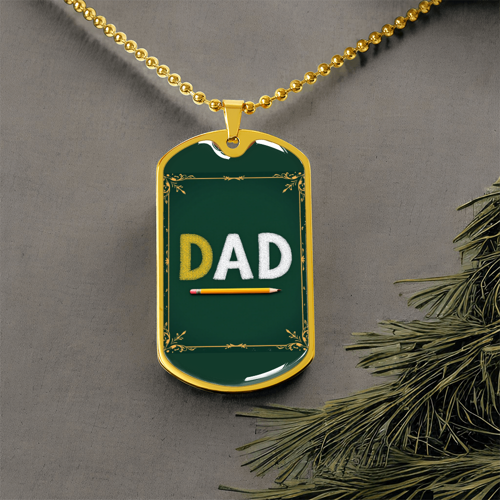 Father gift retirement personalized custom necklace fine jewelry