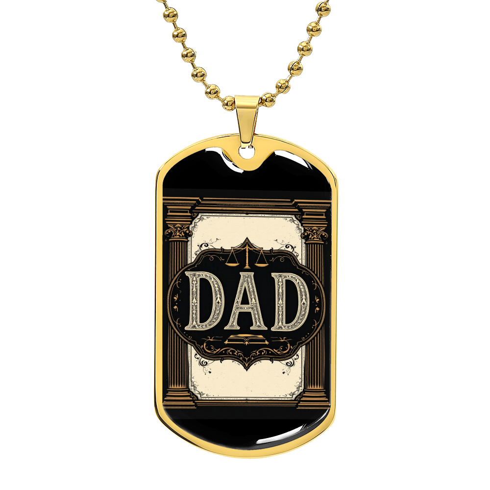 Father's Day Gift Custom Name Necklace| retirement personalized tag custom fine jewelry