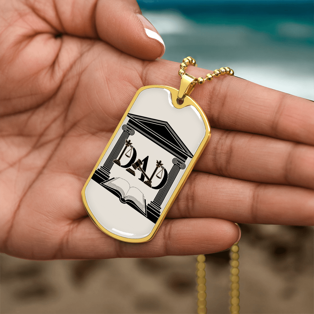 Father gift retirement personalized custom necklace fine jewelry