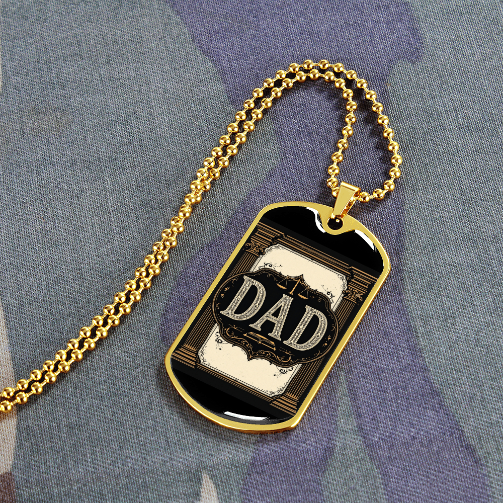 Father's Day Gift Custom Name Necklace| retirement personalized tag custom fine jewelry