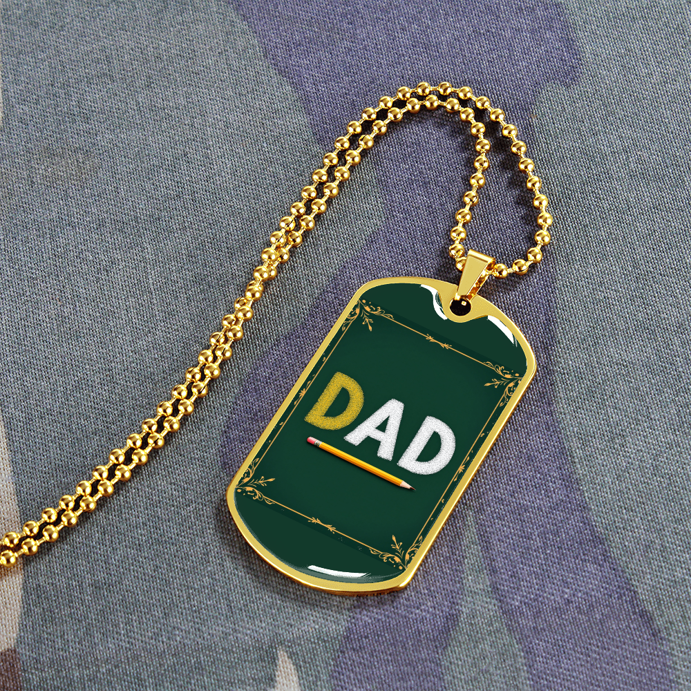 Father gift retirement personalized custom necklace fine jewelry