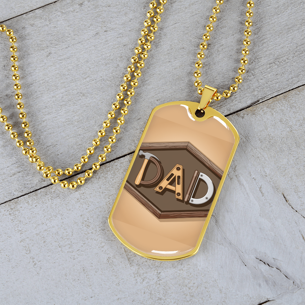 Father gift retirement personalized custom necklace fine jewelry