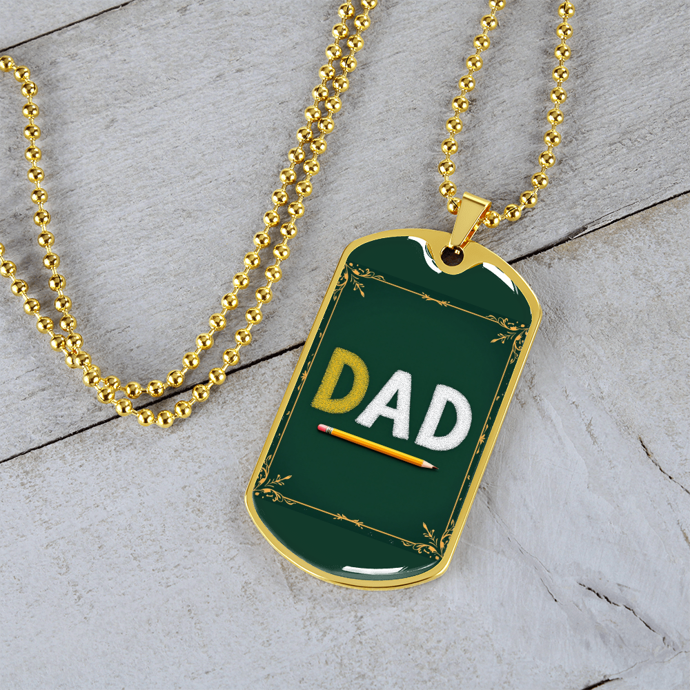 Father gift retirement personalized custom necklace fine jewelry