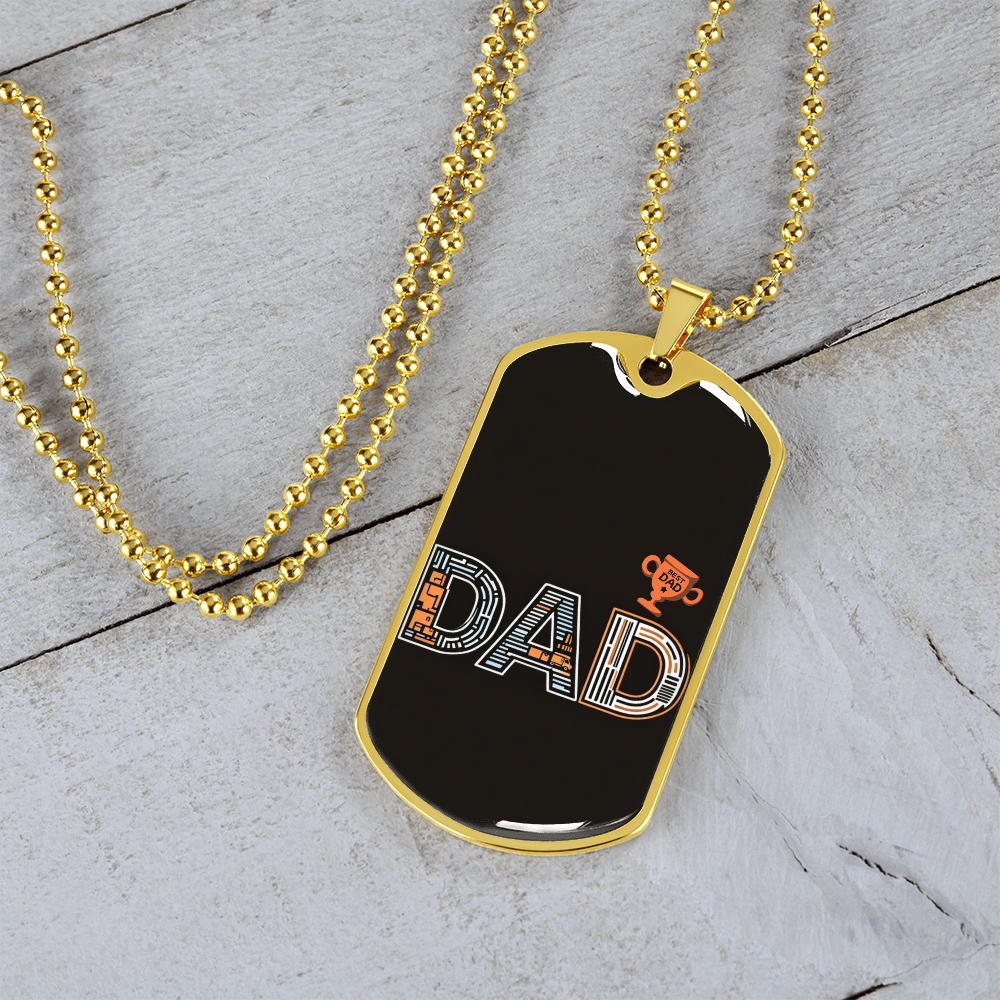 Father gift retirement personalized custom necklace fine jewelry