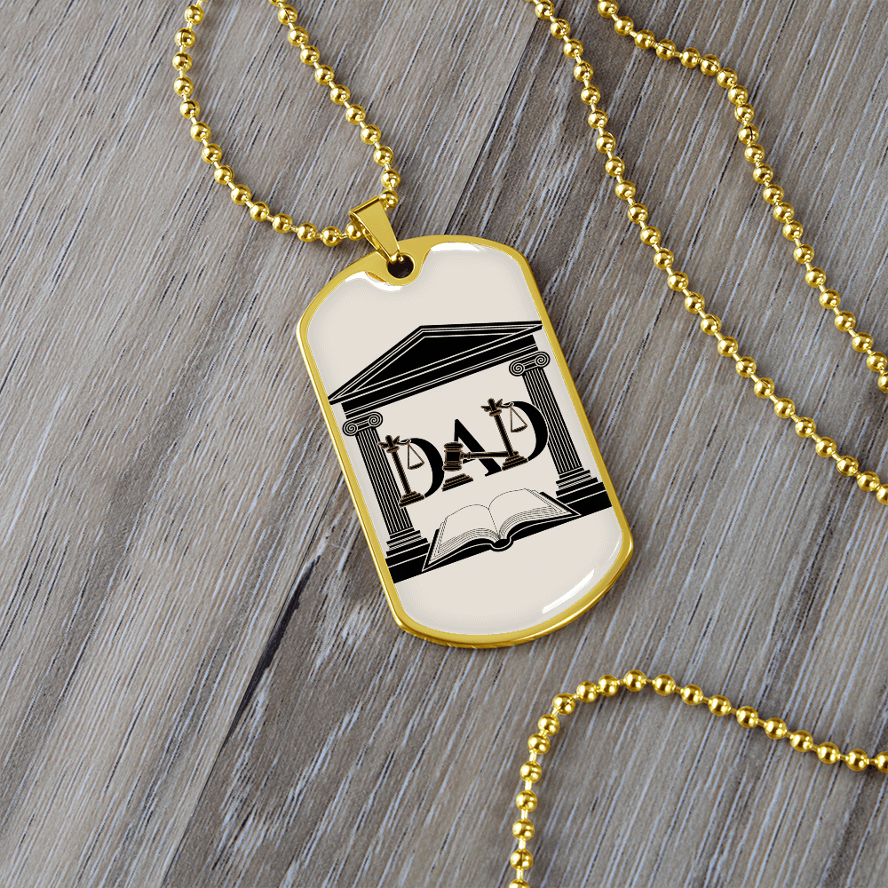 Father gift retirement personalized custom necklace fine jewelry
