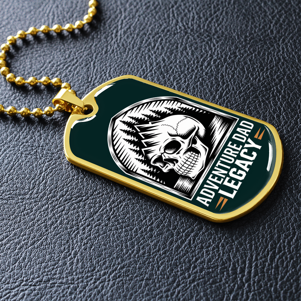 Father gift retirement personalized custom necklace tag