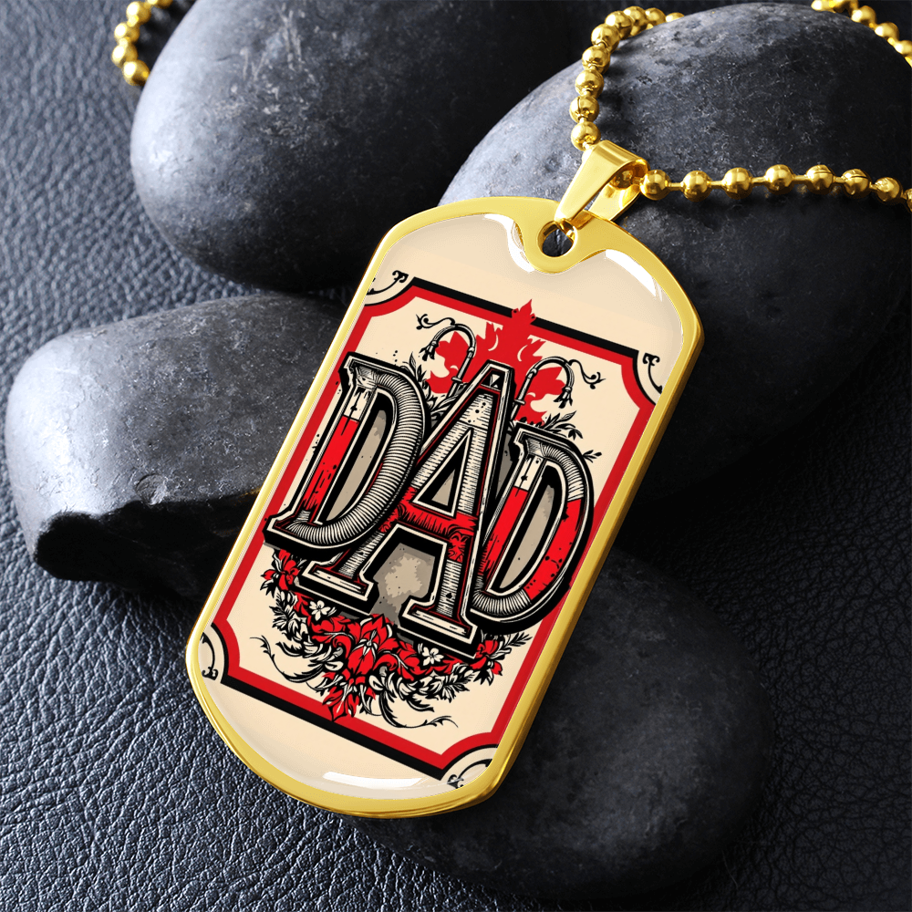 Father tag retirement gift personalized custom necklace fine jewelry