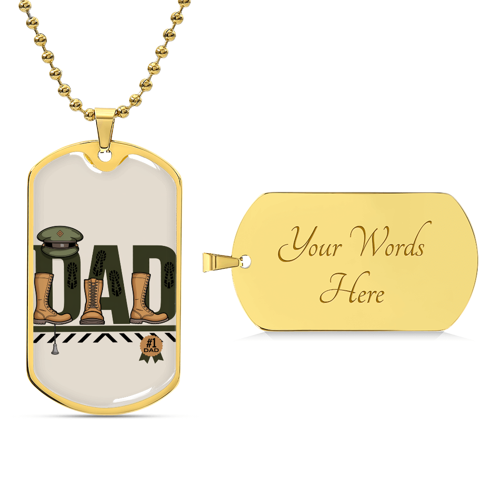 Father gift retirement personalized custom necklace fine jewelry