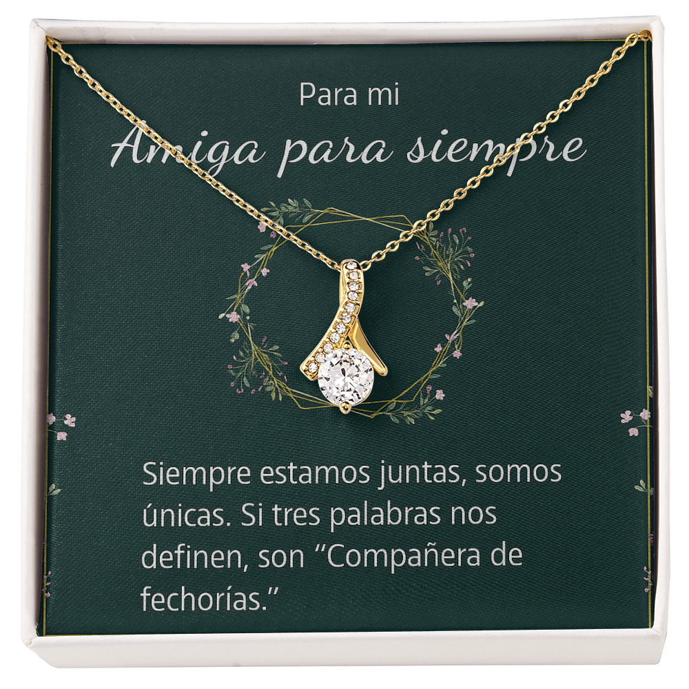 Alluring Beauty Necklace (Yellow & White Gold Variants)
