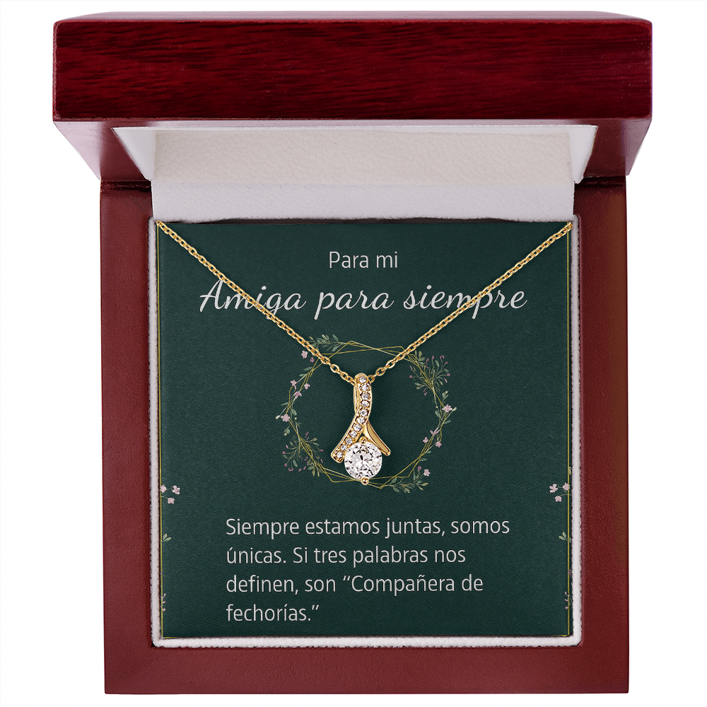 Alluring Beauty Necklace (Yellow & White Gold Variants)