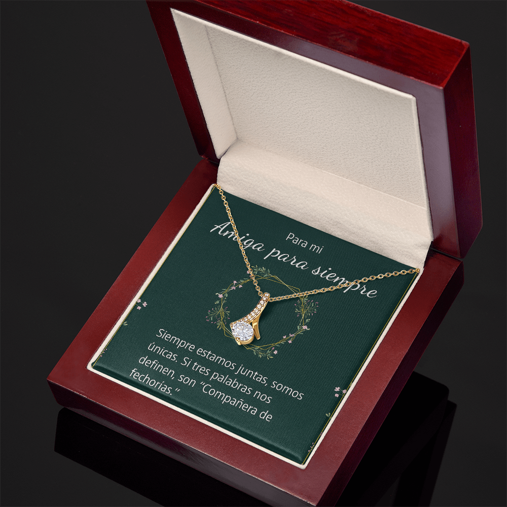 Alluring Beauty Necklace (Yellow & White Gold Variants)