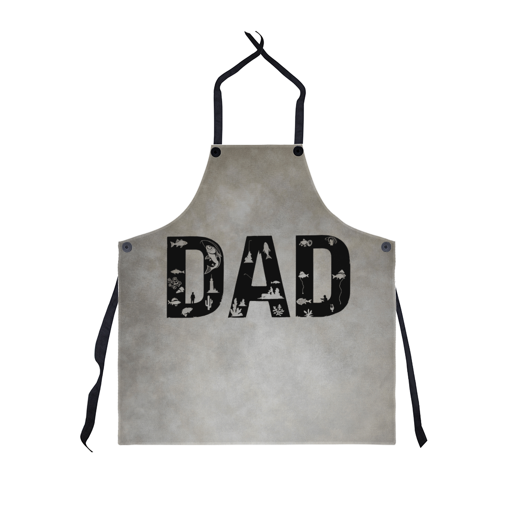 Dad's Denim Apron for Grilling and BBQ - Perfect Father's Day Gift