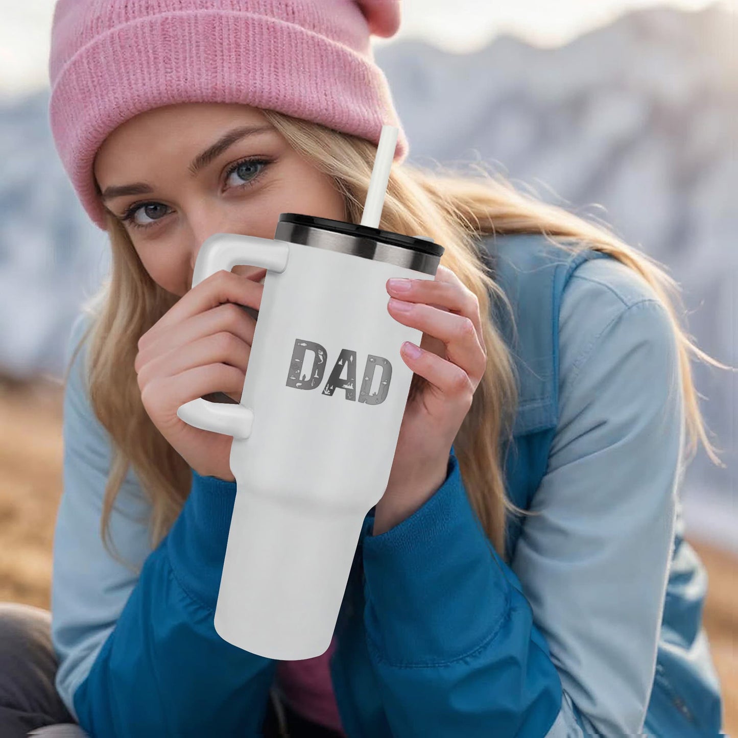 Custom Father's day gifts Tumbler Fishing 24+ice