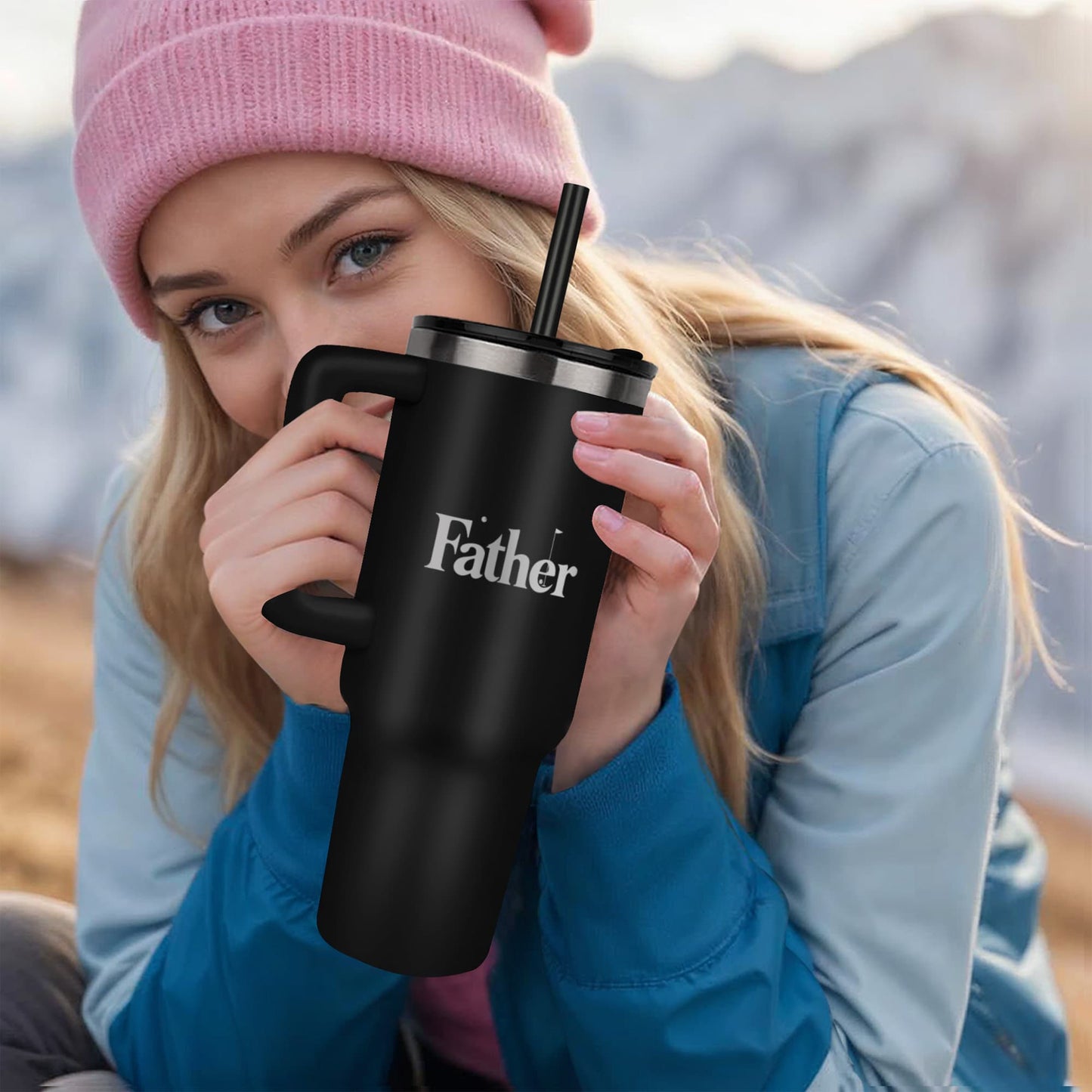 Custom Father's day gifts Tumbler Golf 24+ice