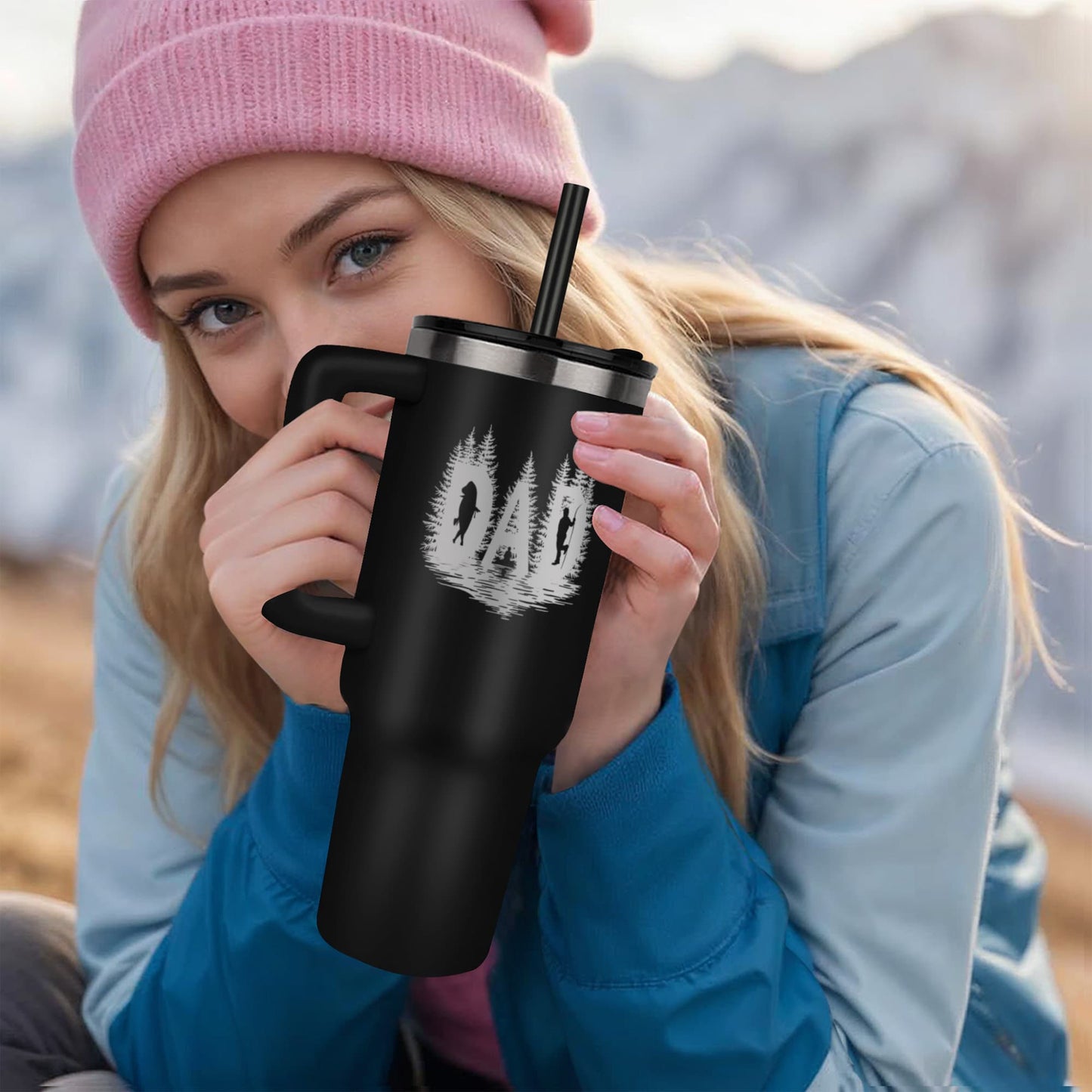 Custom Father's day gifts Tumbler hunting 24+ice