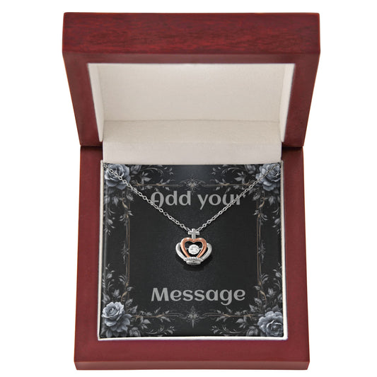 Valentine's Day Necklace and Custom Card Bundle - Personalized Jewelry | Husband Boyfriend Anniversary Gift