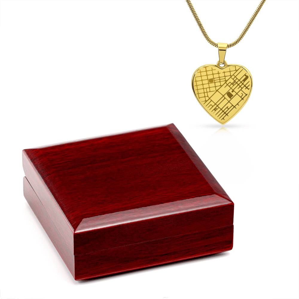 Engraved Valentine's Day Necklace with Custom Love Message Card | Gift for Husband Boyfriend Anniversary