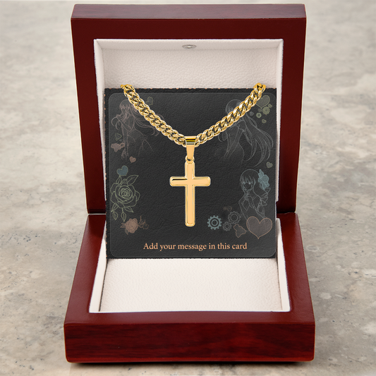 Personalized Valentine's Day Necklace with Custom Card - Romantic Jewelry | Husband Boyfiend Anniversary Dad