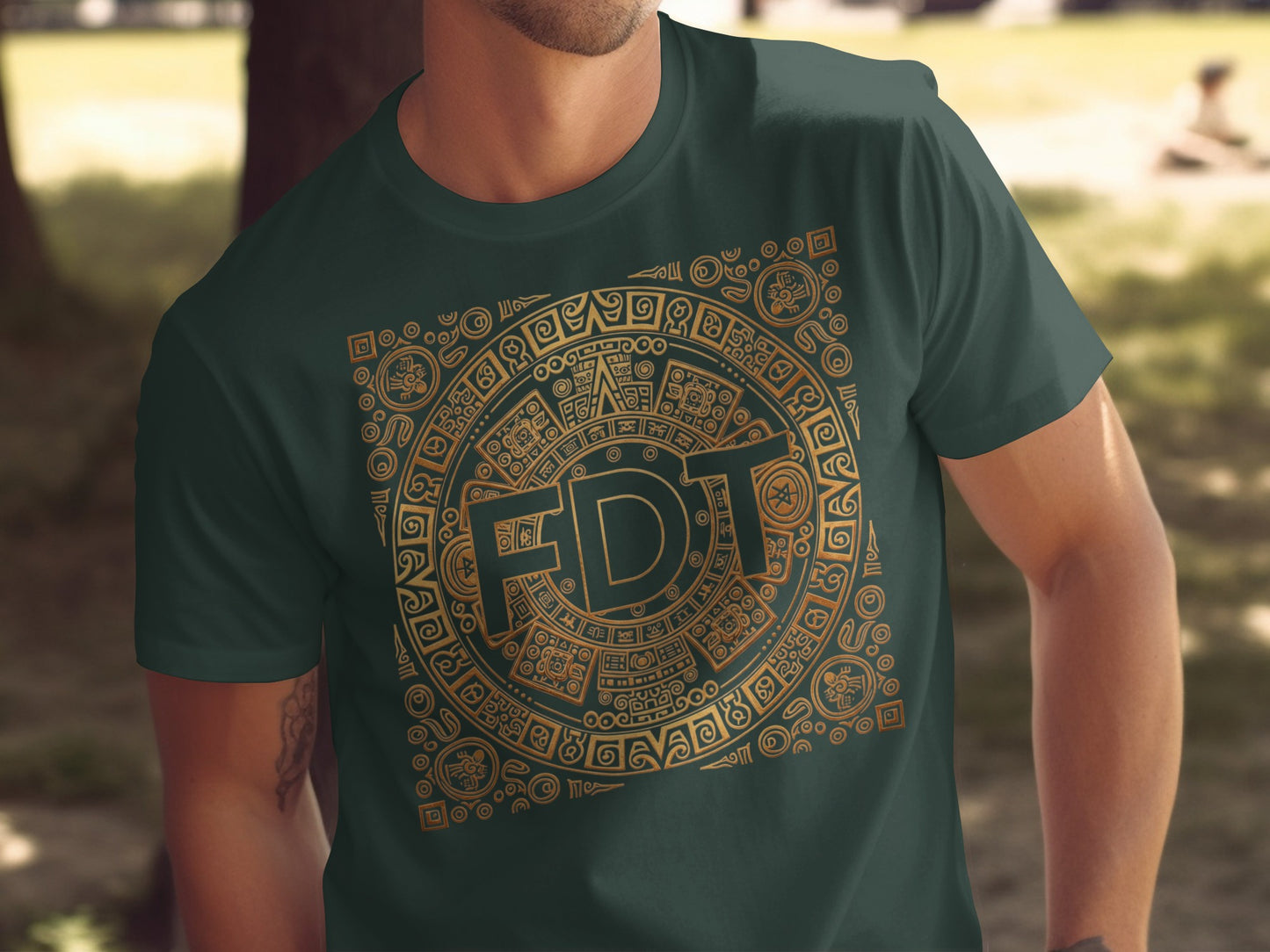 Aztec Inspired FDT Design Graphic T-Shirt product