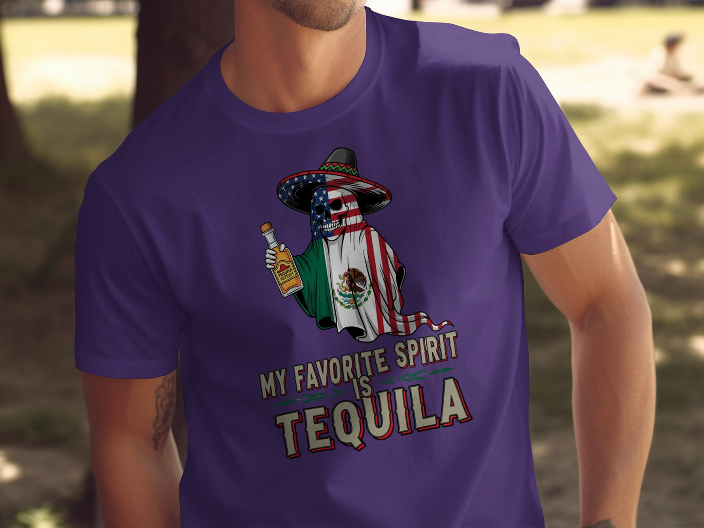 My Favorite Spirit Is Tequila Skeleton Shirt product