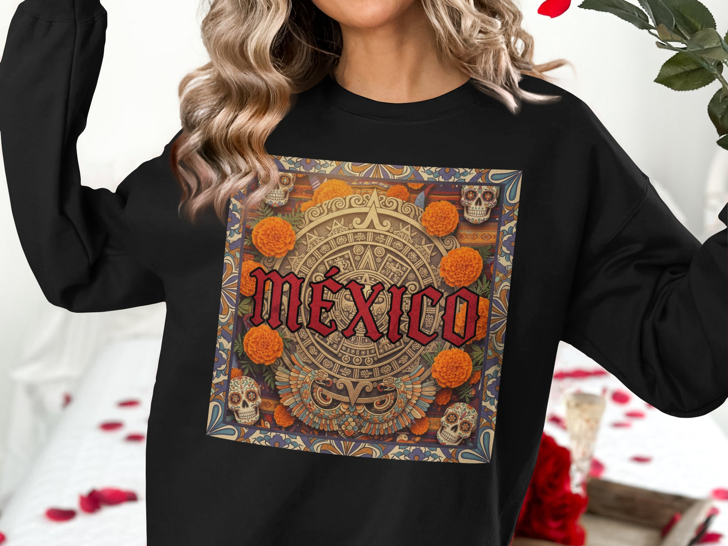 Mexico Themed Cultural Artwork Sweatshirt product type