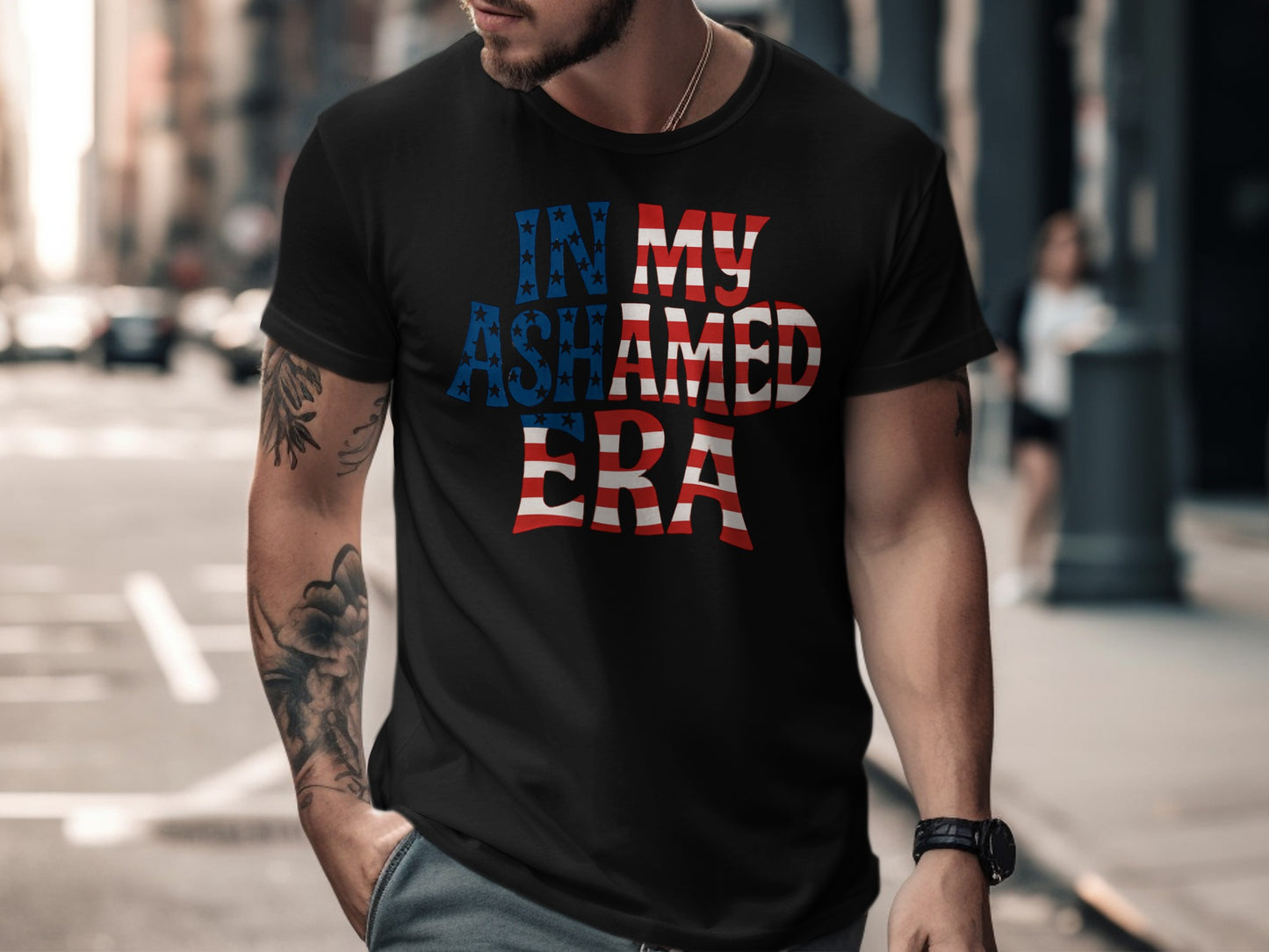 In My Ashamed Era Patriotic Design T Shirt Product