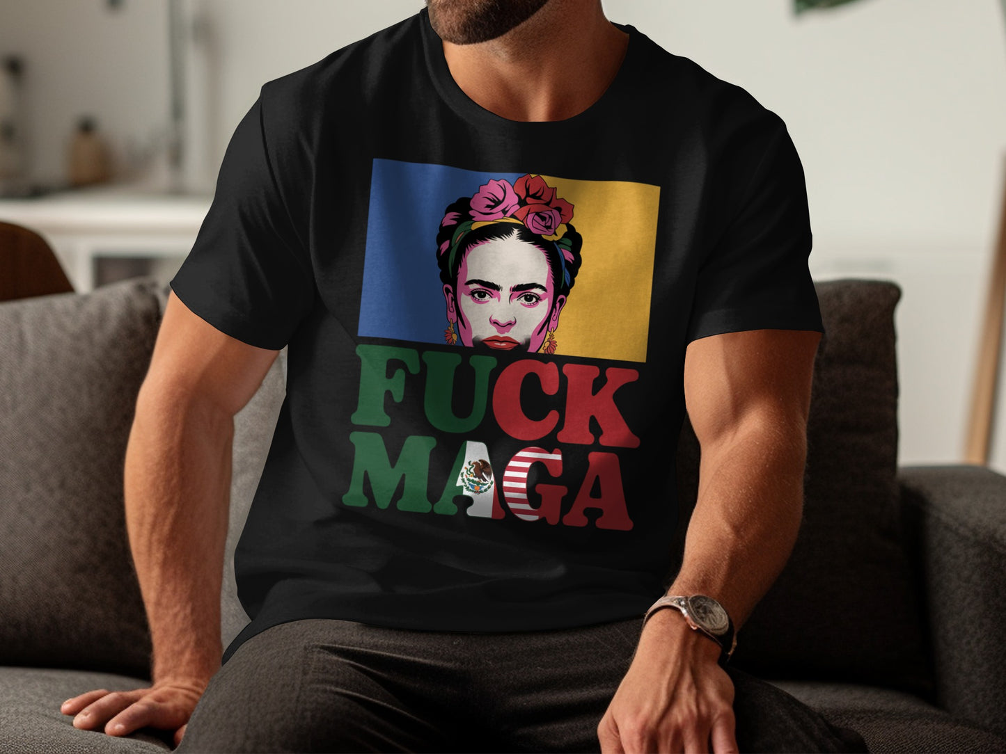 Colorful Fuck MAGA Graphic T-Shirt product