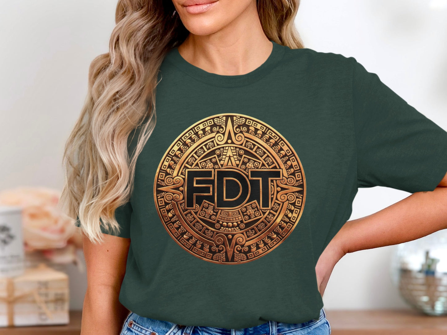 Intricate Aztec Inspired FDT Graphic Tee Shirt product type