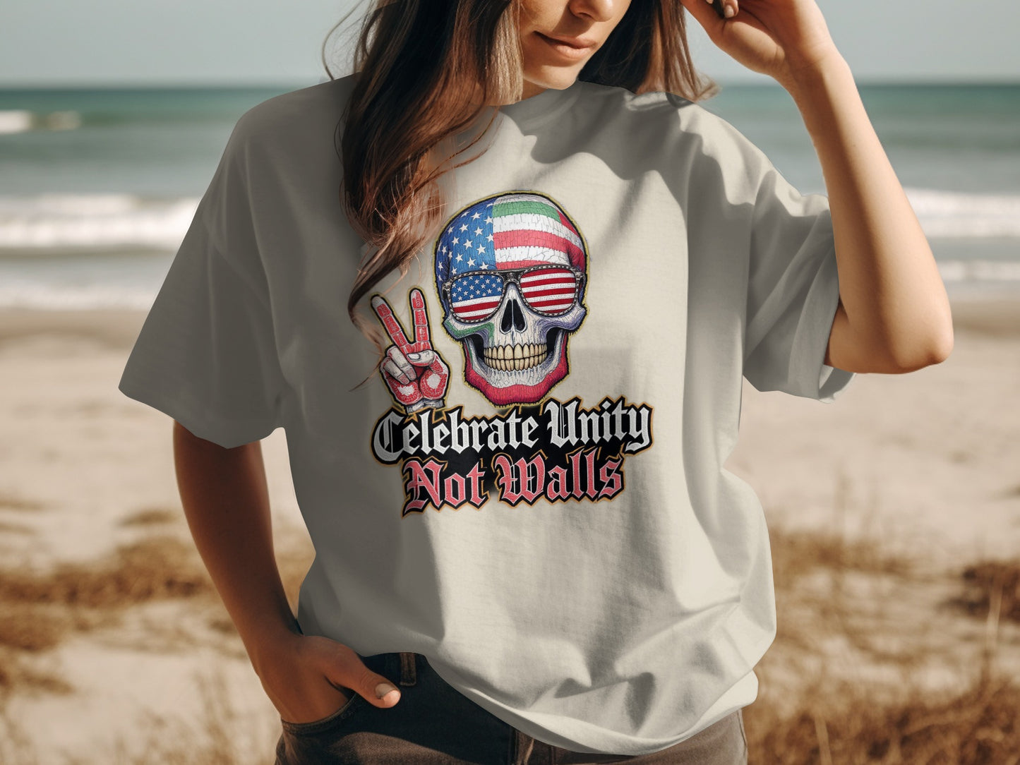 Celebrate Unity Not Walls Patriotic T-shirt product type