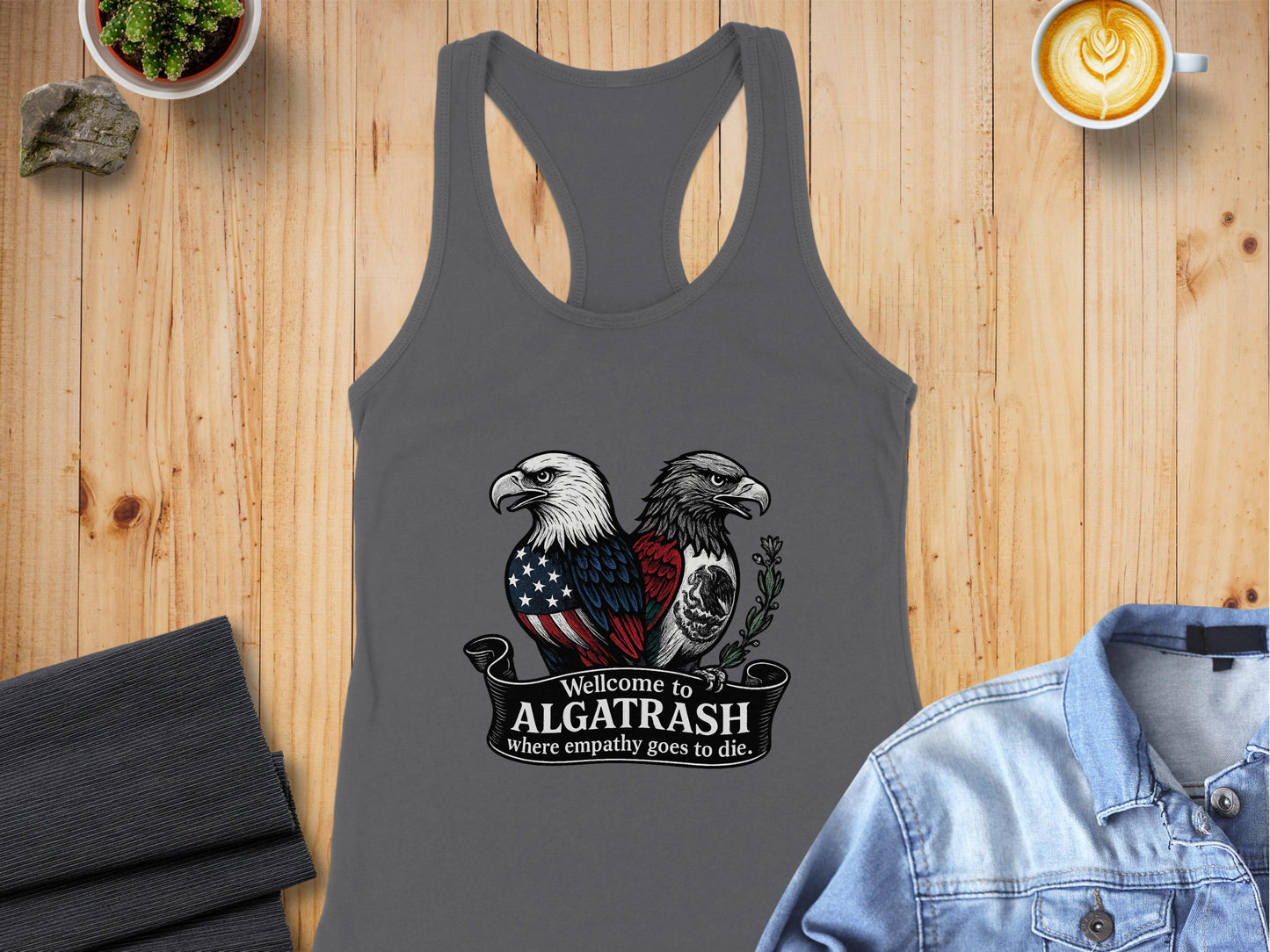 Welcome to Algatrash Empathy Dies Tank Top product