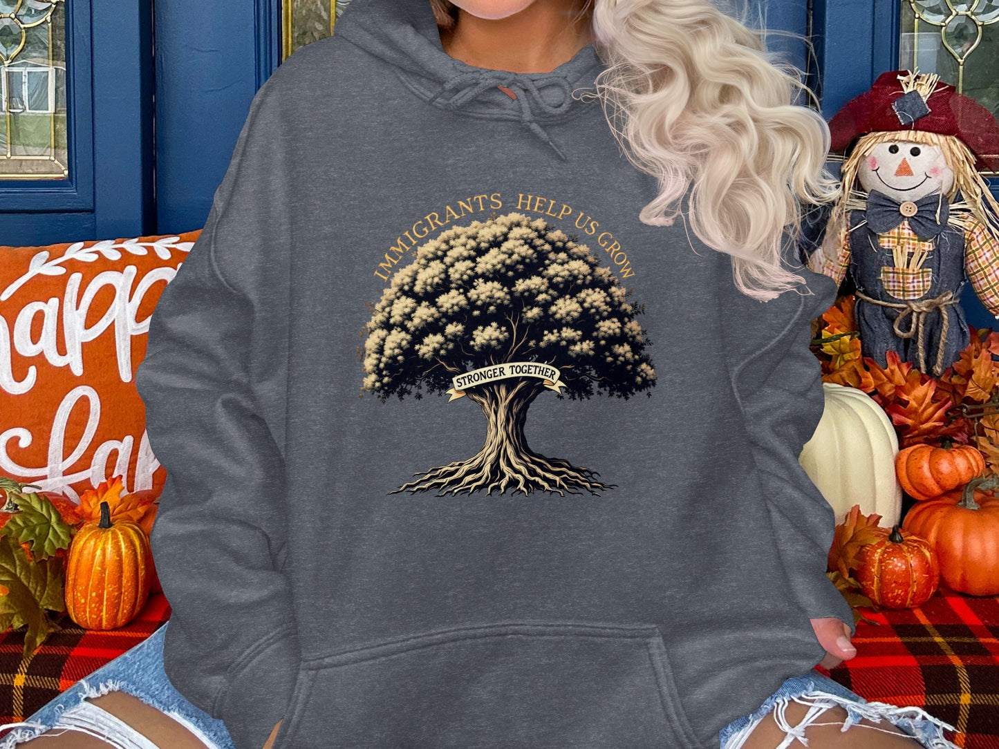 Immigrants Help Us Grow Stronger Together Hoodie product type