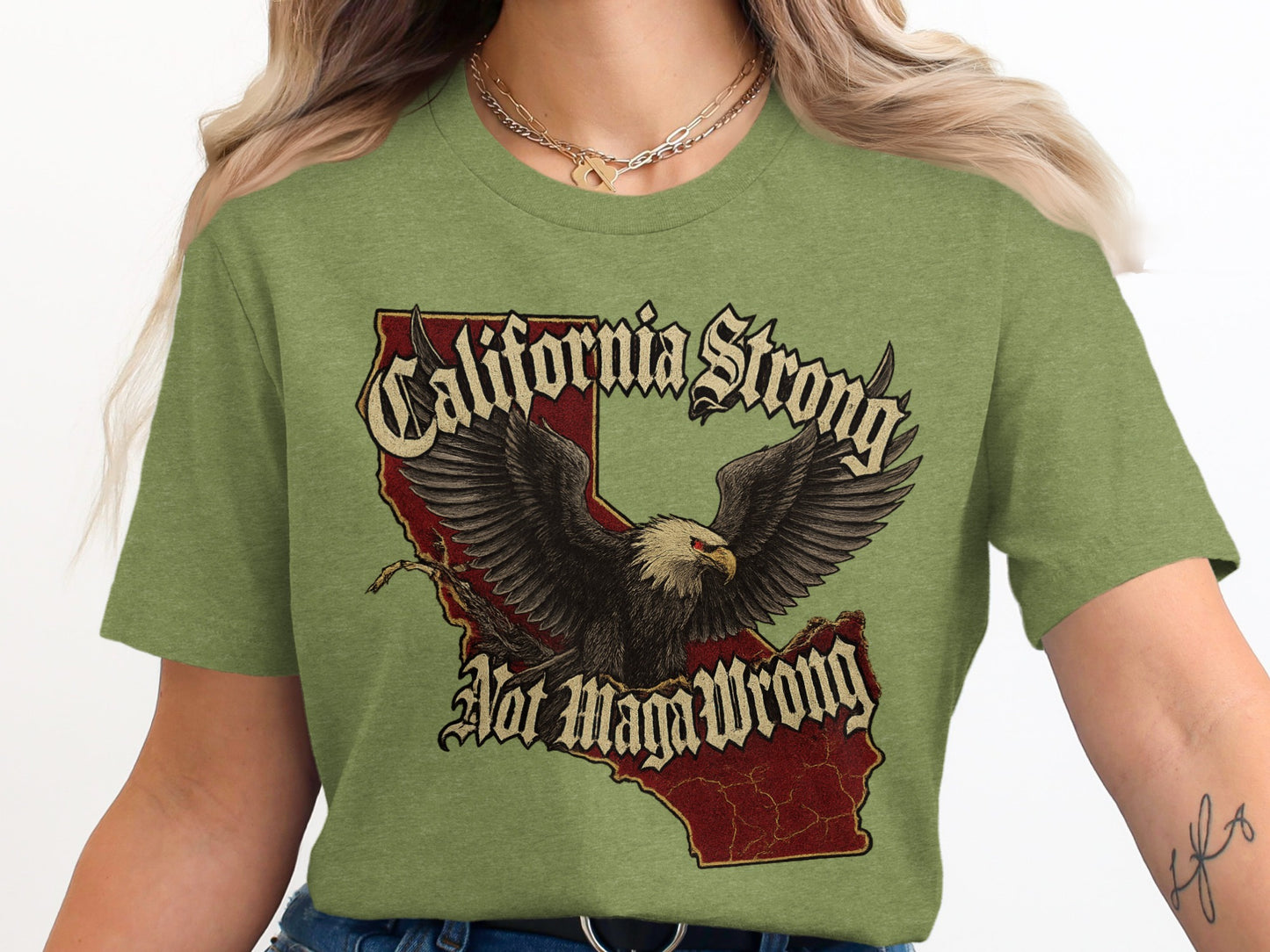 California Strong Not Maga Wrong T-Shirt product
