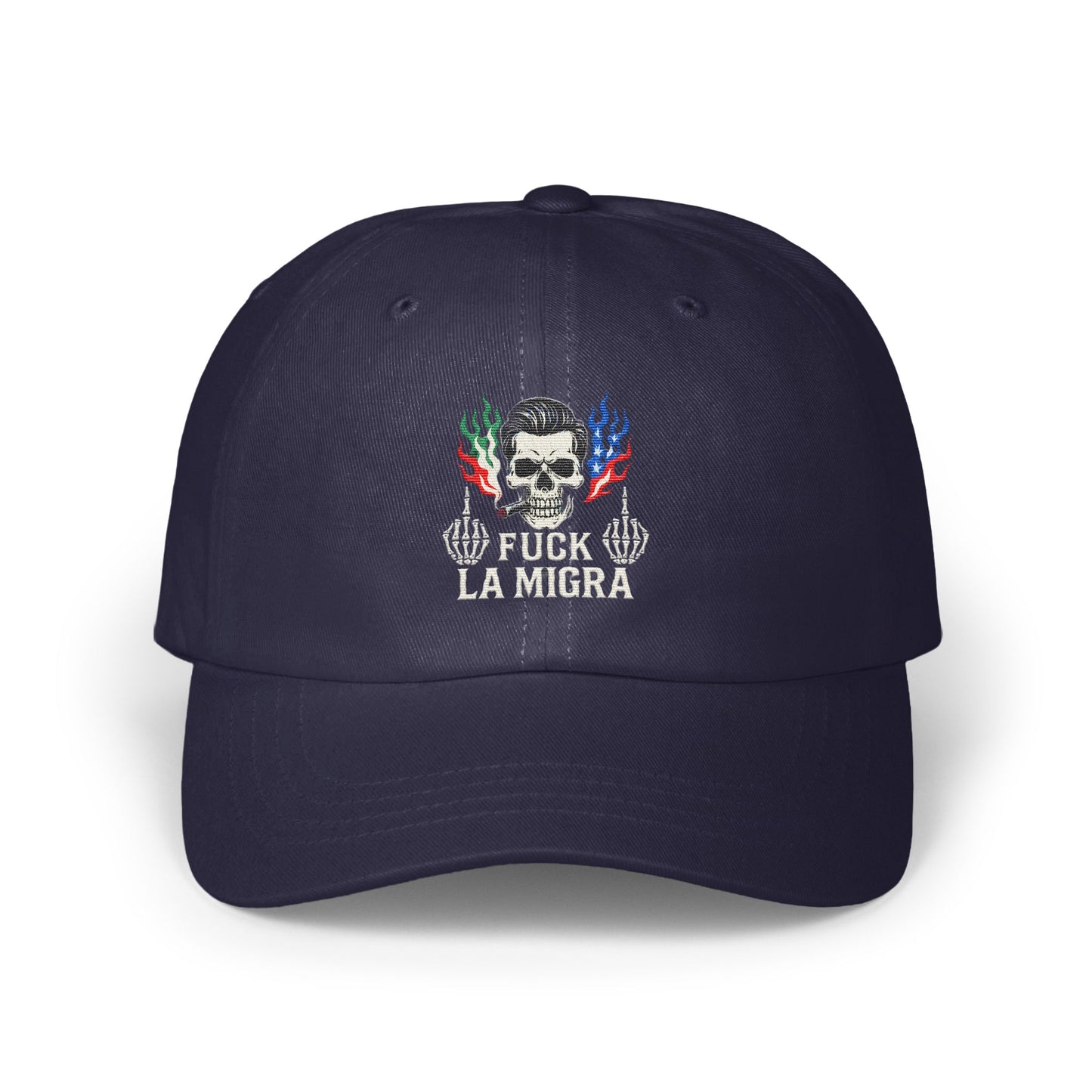 Skull Design Statement Hat Unisex Cap Embroidered product