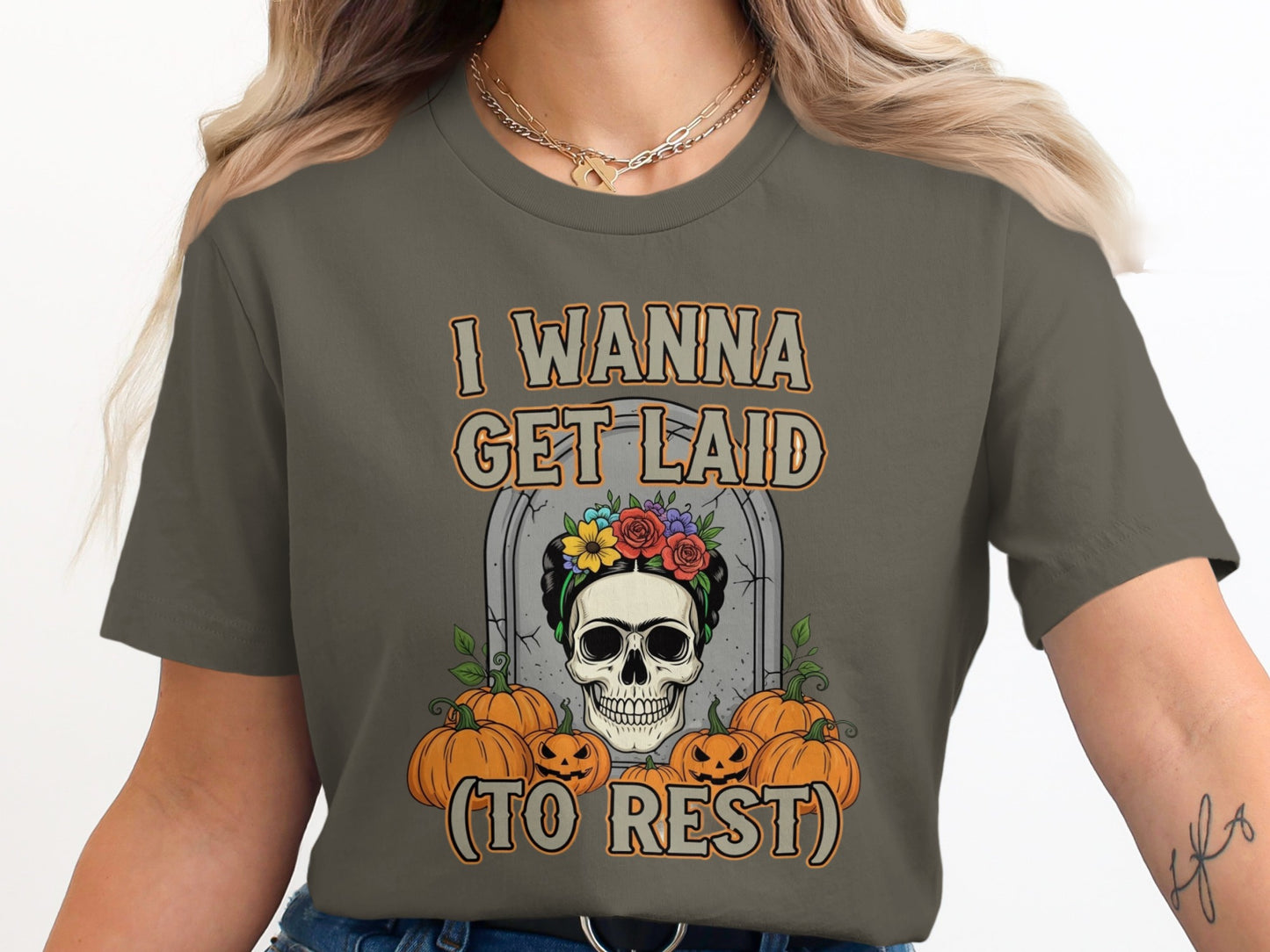I Wanna Get Laid To Rest Funny Halloween Shirt product type