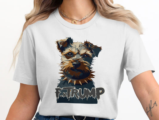 Funny Dog with Spiked Collar Graphic T-Shirt product