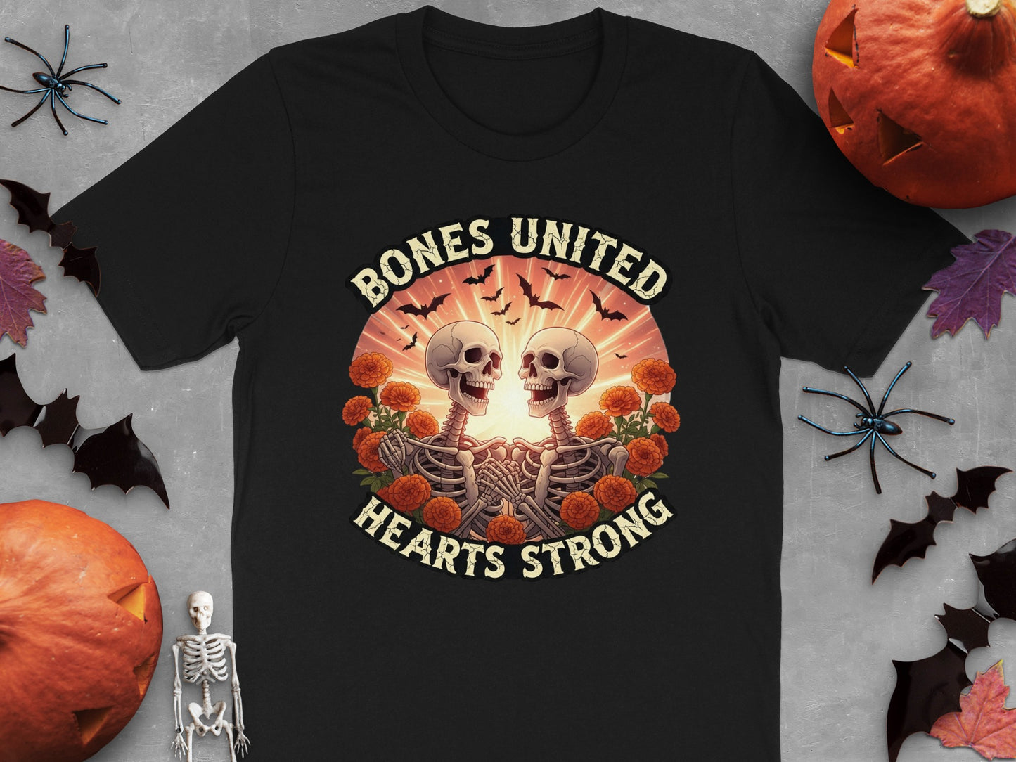 Bones United Hearts Strong graphic t-shirt product type